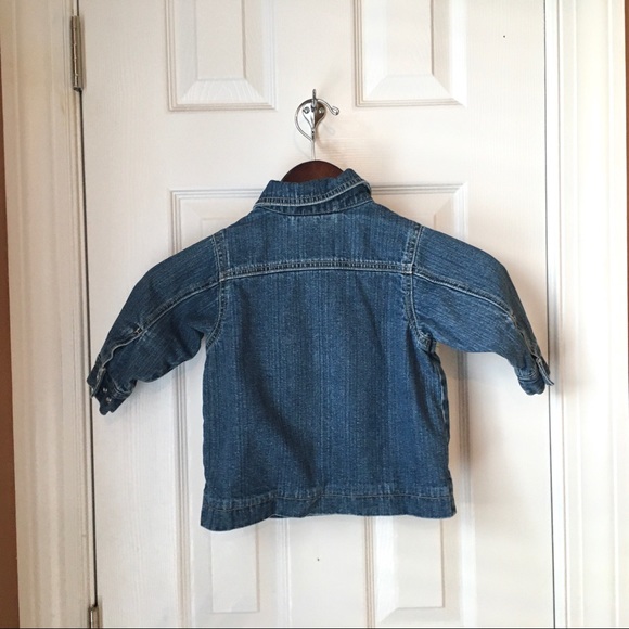 Toddler Girls Hannah Andersson Zip Up Jean Jacket - Picture 4 of 6